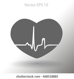 Heart pulse vector illustration