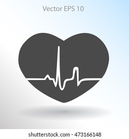 Heart pulse vector illustration