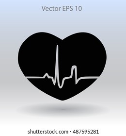 Heart pulse vector illustration