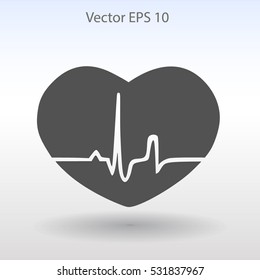 Heart pulse vector illustration