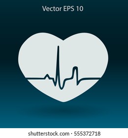 Heart pulse vector illustration