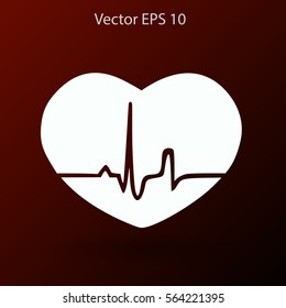 Heart pulse vector illustration