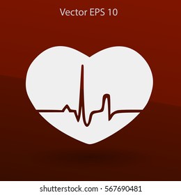 Heart pulse vector illustration