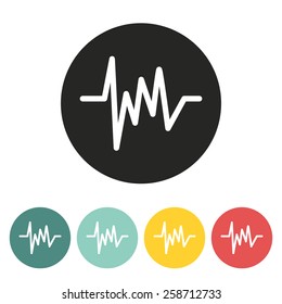 Heart pulse.Vector illustration.