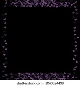 Heart purple pattern which consists of isolated elements. Modern style with beautiful elements in heart paper. Can be used as print, wallpaper, cards, valentine cards, logo, background and etc.