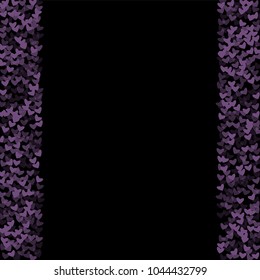 Heart purple pattern which consists of isolated elements. Modern style with beautiful elements in heart paper. Can be used as print, wallpaper, cards, valentine cards, logo, background and etc.