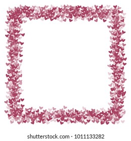 Heart purple which consists of isolated elements. Modern style with beautiful elements in heart purple. Can be used as print, wallpaper, cards, valentine cards, logo, background and etc.
