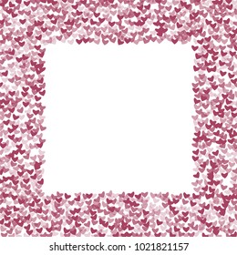 Heart purple which consists of isolated elements. Modern style with beautiful elements in heart purple. Can be used as print, wallpaper, cards, valentine cards, logo, background and etc.