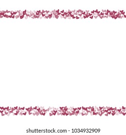 Heart purple which consists of isolated elements. Modern style with beautiful elements in heart purple. Can be used as print, wallpaper, cards, valentine cards, logo, background and etc.