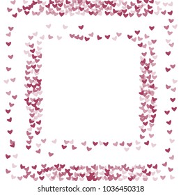 Heart purple which consists of isolated elements. Modern style with beautiful elements in heart purple. Can be used as print, wallpaper, cards, valentine cards, logo, background and etc.