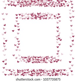 Heart purple which consists of isolated elements. Modern style with beautiful elements in heart purple. Can be used as print, wallpaper, cards, valentine cards, logo, background and etc.