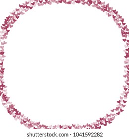 Heart purple which consists of isolated elements. Modern style with beautiful elements in heart purple. Can be used as print, wallpaper, cards, valentine cards, logo, background and etc.