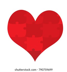 heart puzzle icon