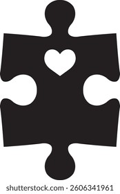 Heart Puzzle Piece Fun Toy Fit
