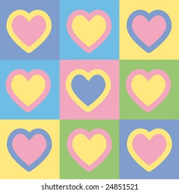 Heart raster icon illustration background