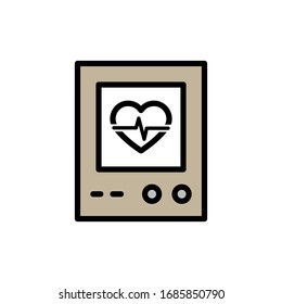 Heart Rate Detection, Heart Rate Test Icon In Trendy  Design Vector Eps 10
