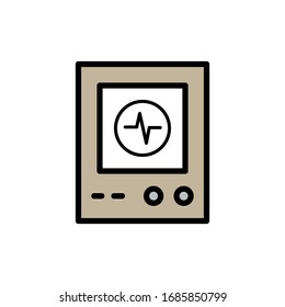 Detección De Velocidad Cardíaca, Icono De Prueba De Velocidad Cardíaca En El Vector De Diseño A La Vez Eps 10