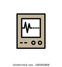 Detección De Velocidad Cardíaca, Icono De Prueba De Velocidad Cardíaca En El Vector De Diseño A La Vez Eps 10