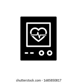 Detección De Velocidad Cardíaca, Icono De Prueba De Velocidad Cardíaca En El Vector De Diseño A La Vez Eps 10