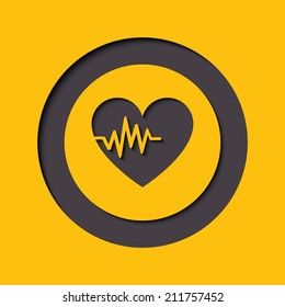 Heart Rate flat icon