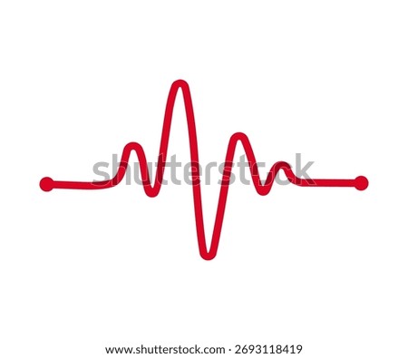 Heart rate graph. Heart beat line. Ecg icon wave. Heart rate pulse, icon medicine. Audio sound radio wave amplitude spikes vector design and illustration.