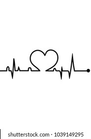 Similar Images, Stock Photos & Vectors of Heart beat monitor pulse line