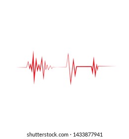 Heart Rate icon design vector template