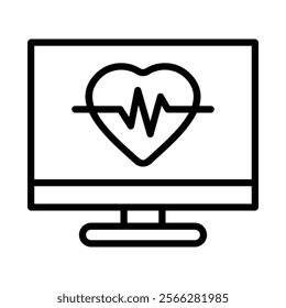 Heart Rate Icon Element For Design