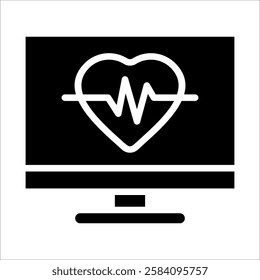Heart Rate Icon Element For Design