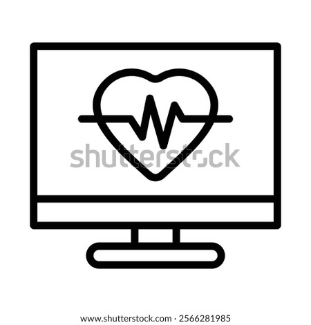 Heart Rate Icon Element For Design