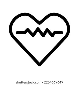 heart rate icon or logo isolated sign symbol vector illustration - high quality black style vector icons
