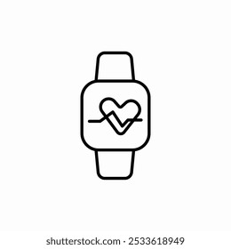 heart rate icon sign vector
