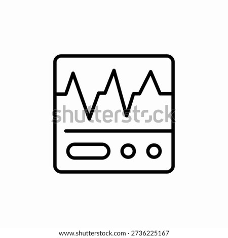 heart rate icon sign vector