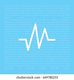heart rate icon. vector illustration