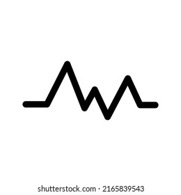 Ilustración de diseño de símbolo de vectores de frecuencia cardíaca