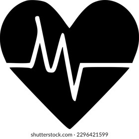 heart rate icon vector symbol design illustration