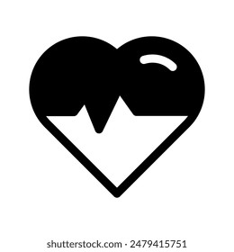 Heart Rate Icon Vector Symbol Design Illustration