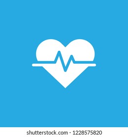Heart rate mode, application screen display on smart devices. Flat simple icon. Vector. Isolate on white background