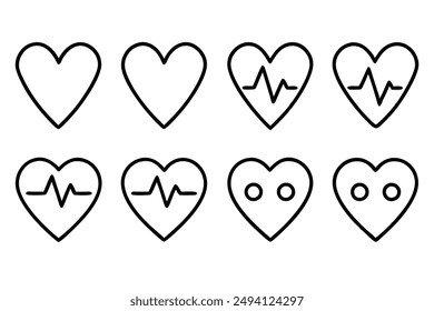 Heart Rate Monitor Artistic Line Art Illustration Designs Techniques