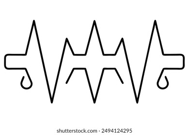 Heart Rate Monitor Classic Line Art Illustration Examples Techniques