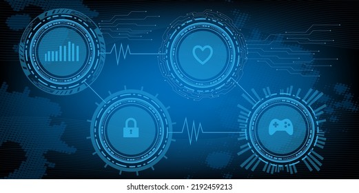 Heart Rate Monitor And Health Data AI Hologram Vector Concept For Future Technology Element Background Business Screen