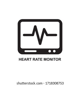 HEART RATE MONITOR ICON , CARDIOGRAM ICON