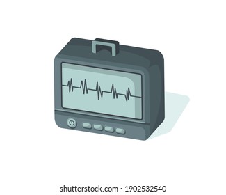 Heart rate monitor medical equipment. Patient monitor medical device