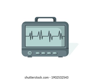 Heart rate monitor medical equipment. Patient monitor medical device