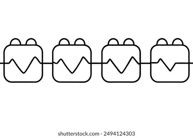 Heart Rate Monitor Minimalist Line Art Illustration Ideas Inspiration