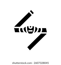 heart rate monitor running accessories glyph icon vector. heart rate monitor running accessories sign. isolated symbol illustration