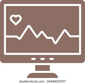 Heart Rate Monitor vector icon. Can be used for printing, mobile and web applications.
