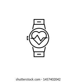 heart rate outline icon. Elements of diet and nutrition illustration icon. Signs and symbol collection icon for websites, web design, mobile app, UI, UX
