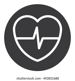Heart Rate symbol vector
