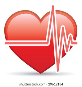 Heart Rate Vector Design Element